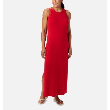 Columbia PFG Slack Water Knit Maxi, Vestidos Rojos Para Mujer | 103895-MSG